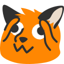 :blobfoxgooglyholdingitsheadinitshands: