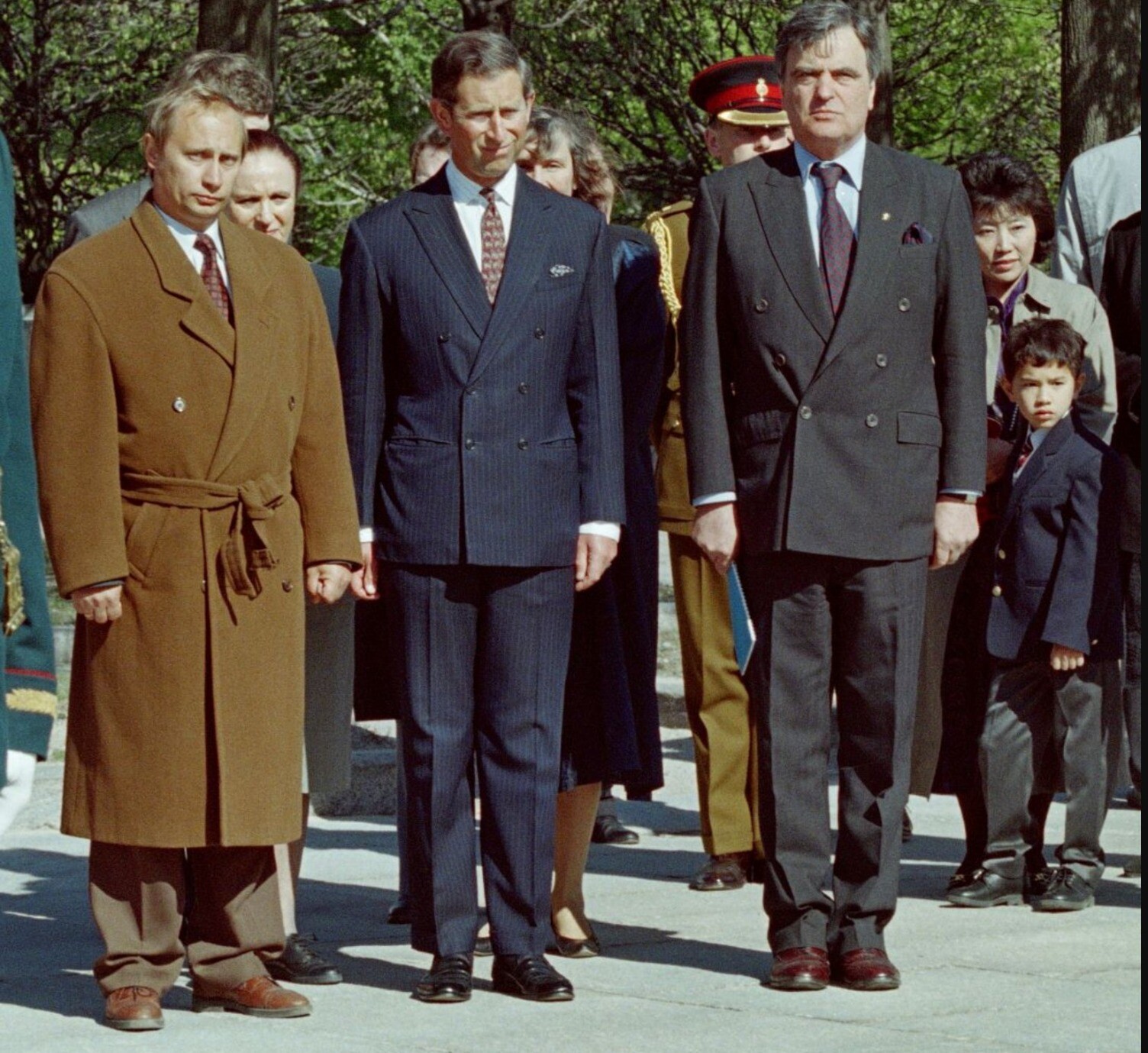 Принц Чарльз в Петербурге 1994 Путин